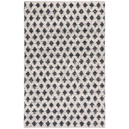 Safavieh 8 x 10 ft. Natural Flat Weave Rectangle Rug, Beige & Black NAT348B-8